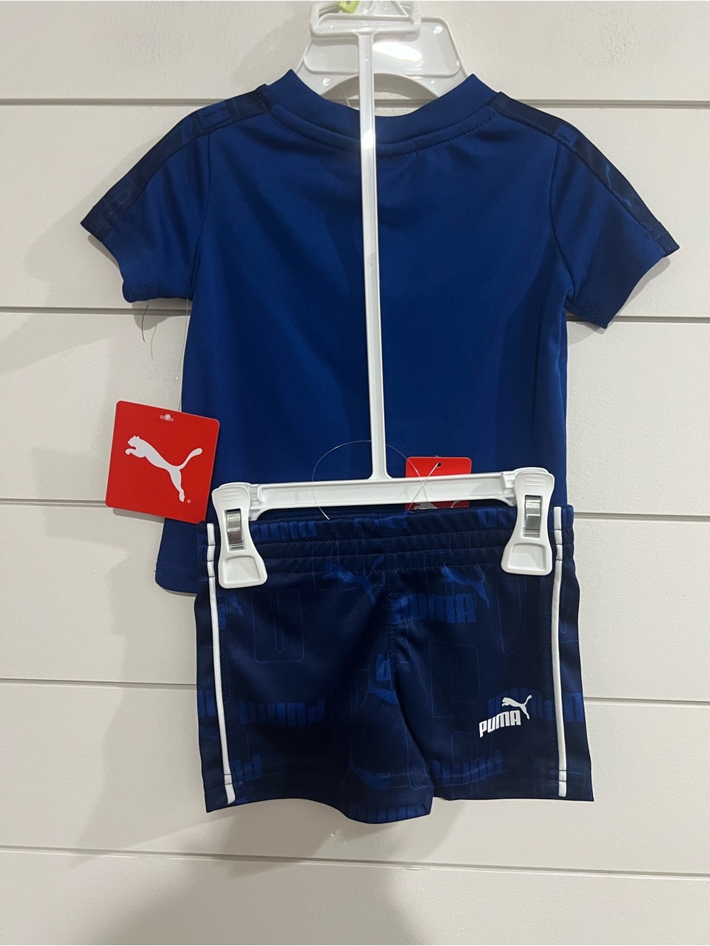 Puma Toddler Royal Blue Logo Short Set - Picture 2 of 3